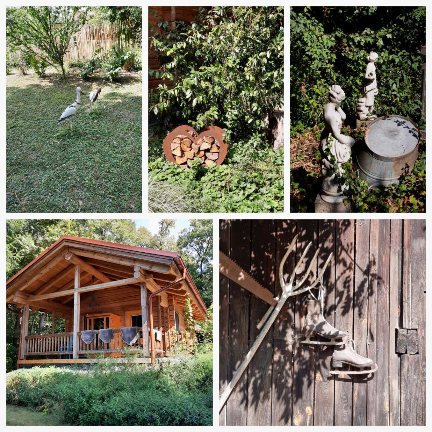 Blockhaus Chalet Mit Beheizbarem Badefass Und Infrarotsauna Auf Der Terrasse Oberschutzen Ngoại thất bức ảnh